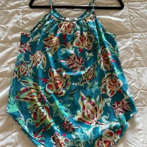 Multi-floral spaghetti tank